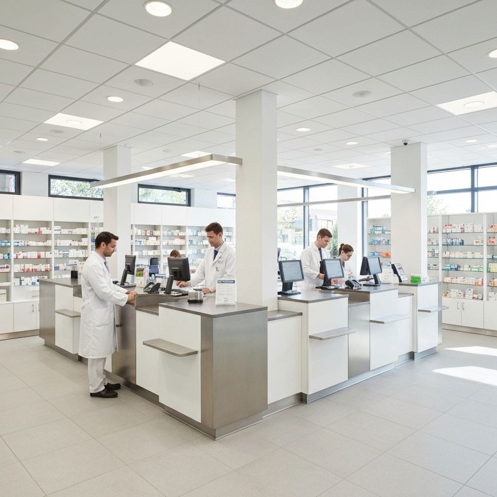 Modern pharmacy development and design